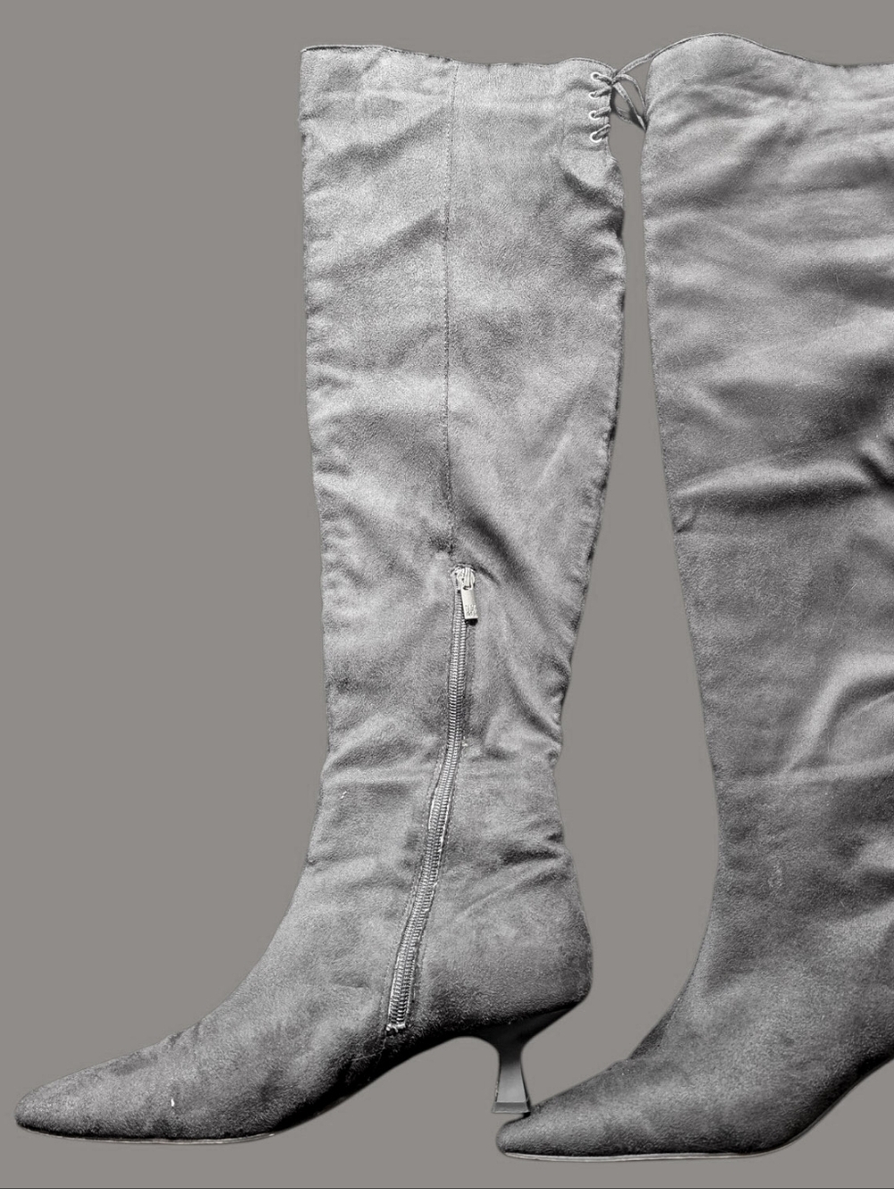 NYDJ Gray Suede Over-the-Knee Boots
